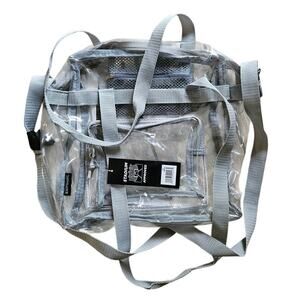 Eastpack Clear and Gray Backpack for Sporting Events